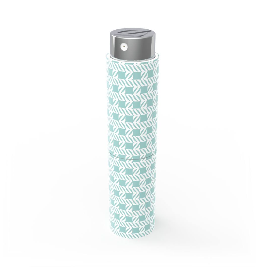 Parfüm - Taschen Etui – Weiß Türkis 05