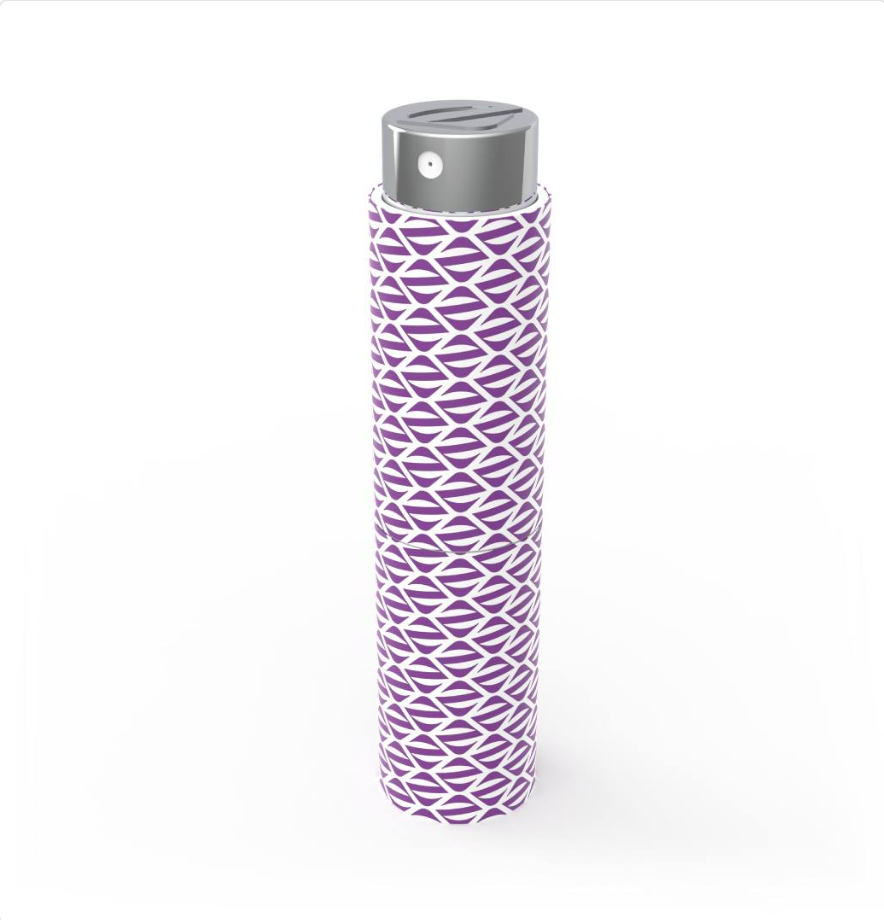 Parfüm - Taschen Etui – Violett Weiß 01
